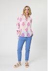 FRIULI PRINT SHIRT - wht fuschi